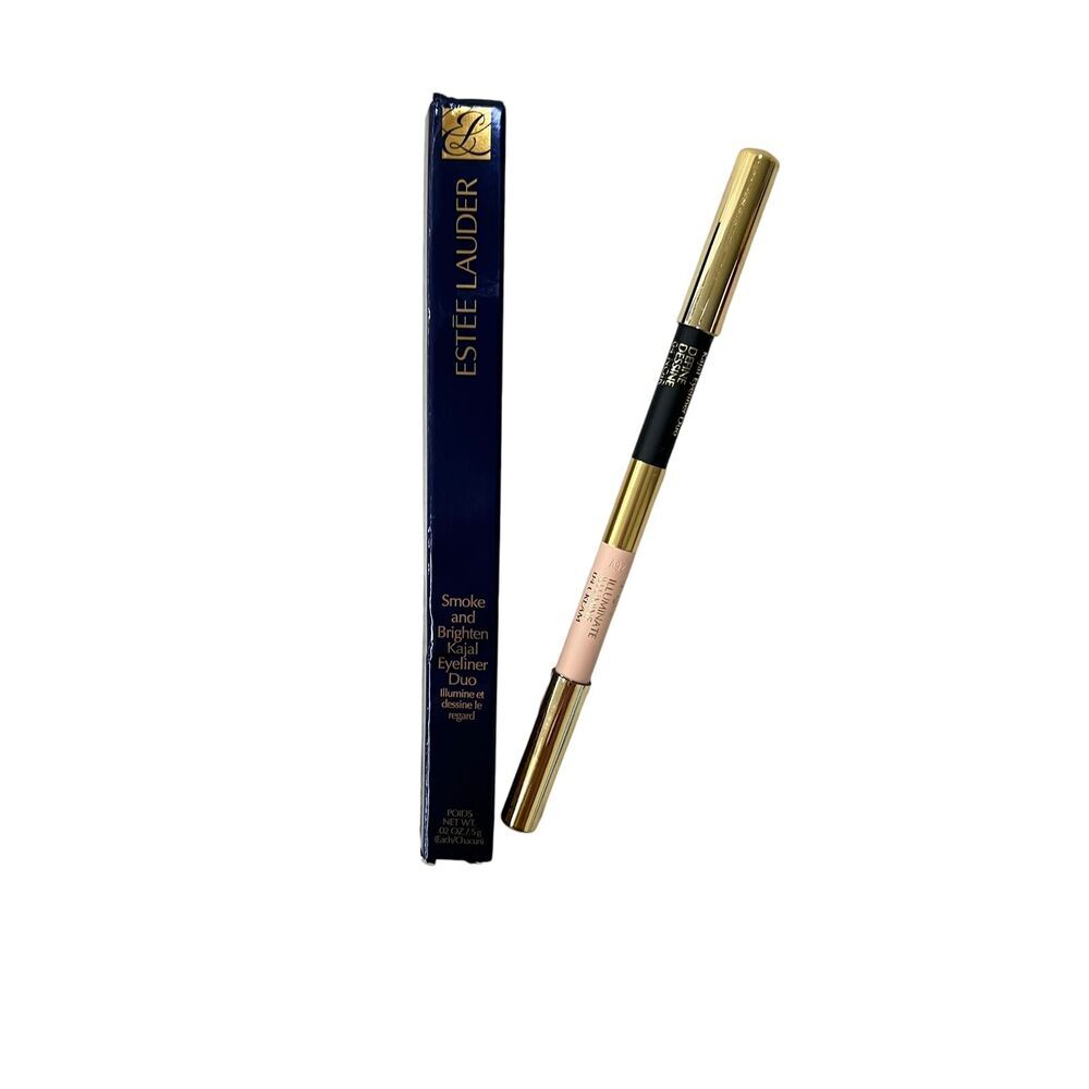Estee Lauder Smoke & Brighten Kajal Eyeliner Duo 04 Noir / Cream
